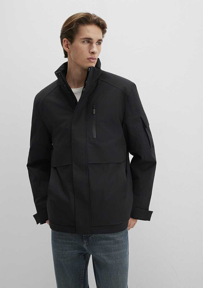 Mavi Dik Yaka Siyah Erkek Ceket 0110540-71379 - Mavi