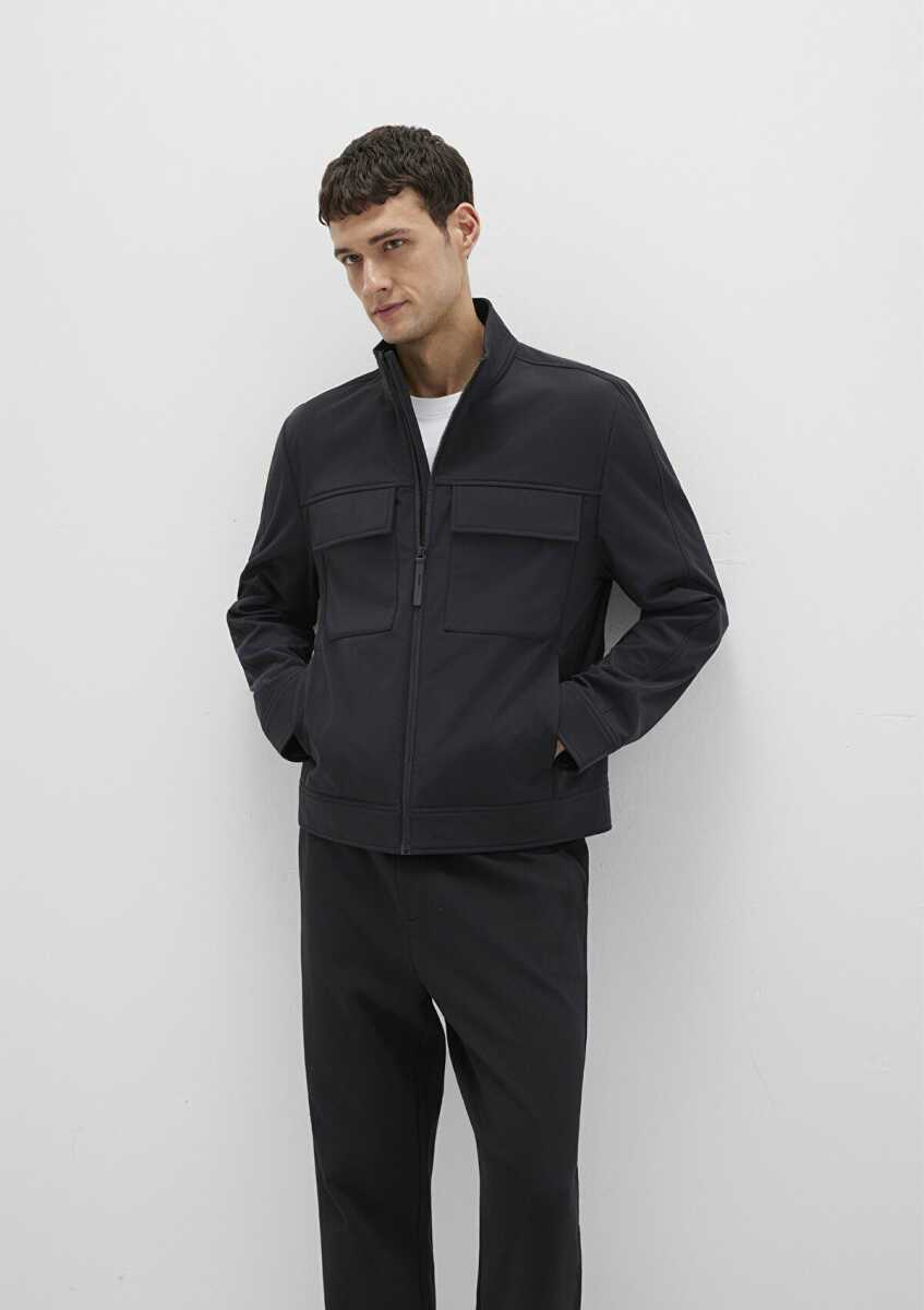 Mavi Dik Yaka Siyah Erkek Ceket 0110646-71379 - Mavi