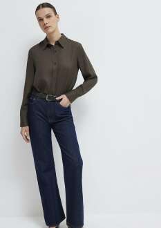 Mavi Dokuma Kadın Gömlek 1211506-71603 