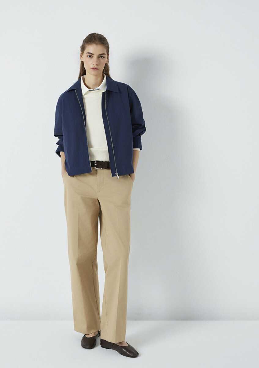 Mavi Dokuma Kahverengi Kadın Pantolon 1011160-70370 - Mavi