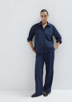 Mavi Dokuma Lacivert Kadın Pantolon 1011153-70497 