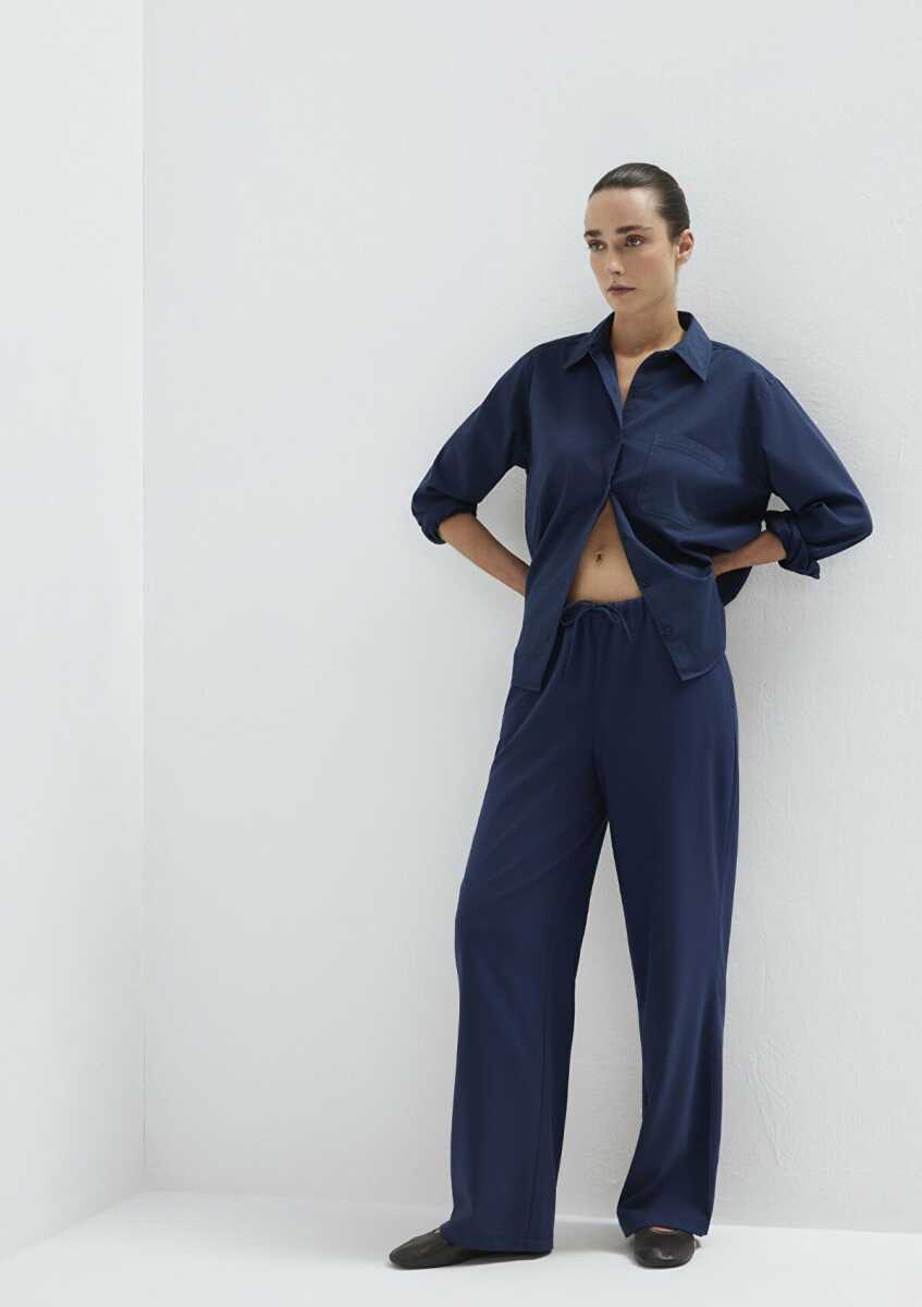 Mavi Dokuma Lacivert Kadın Pantolon 1011153-70497 (1)