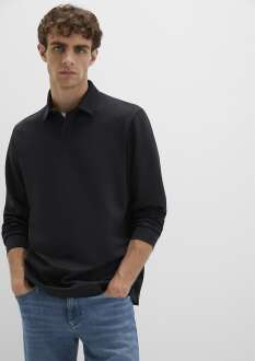 Mavi Düğmeli Polo Yaka Erkek Sweat 0613043-900