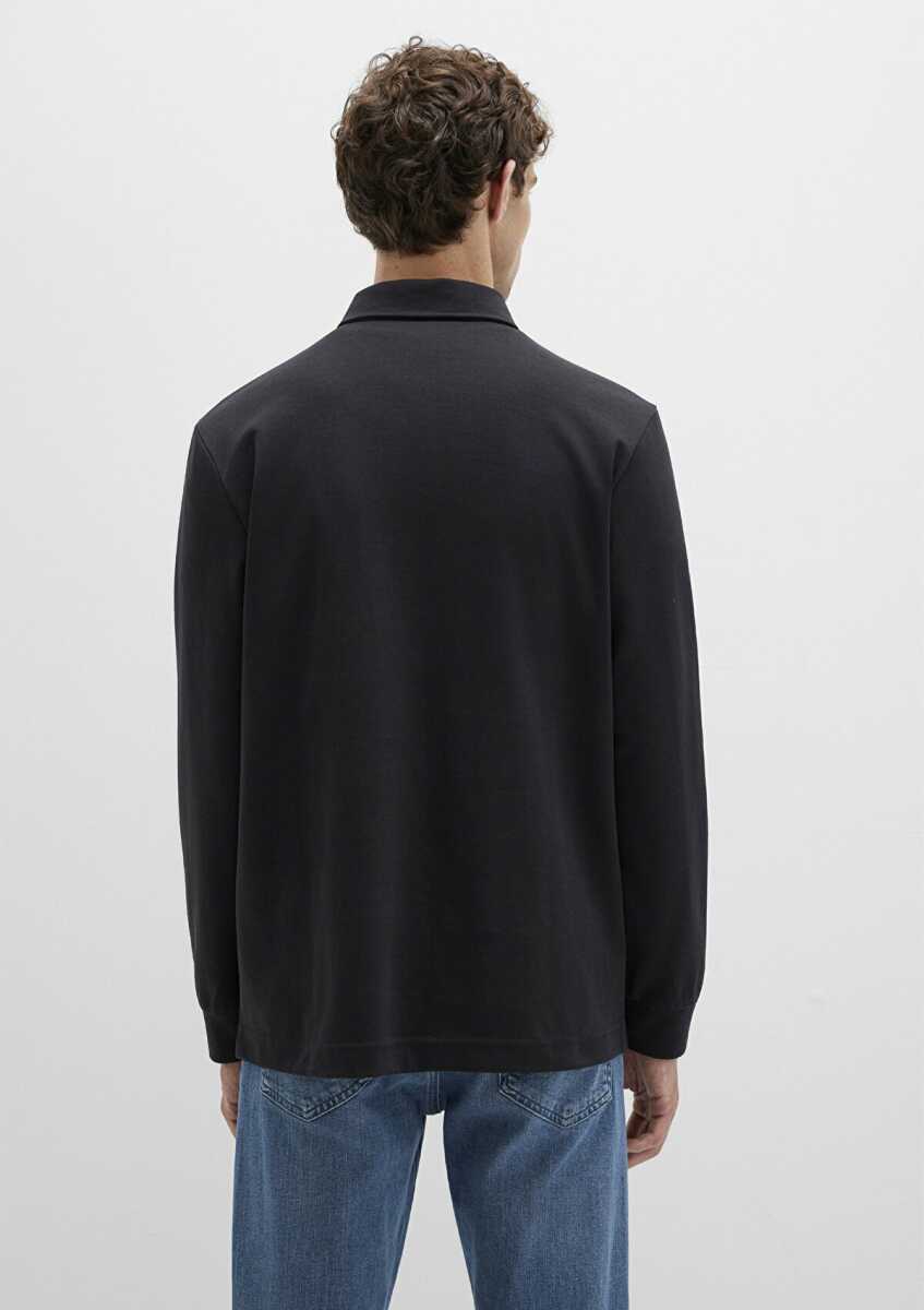 Mavi Düğmeli Polo Yaka Erkek Sweat 0613043-900 - 5