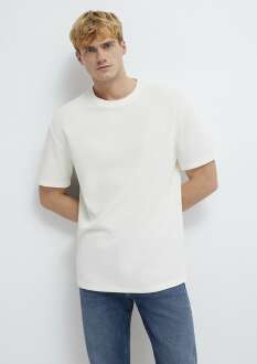 Mavi Ekru Basic Loose Fit Erkek Tişört 0613153-70056