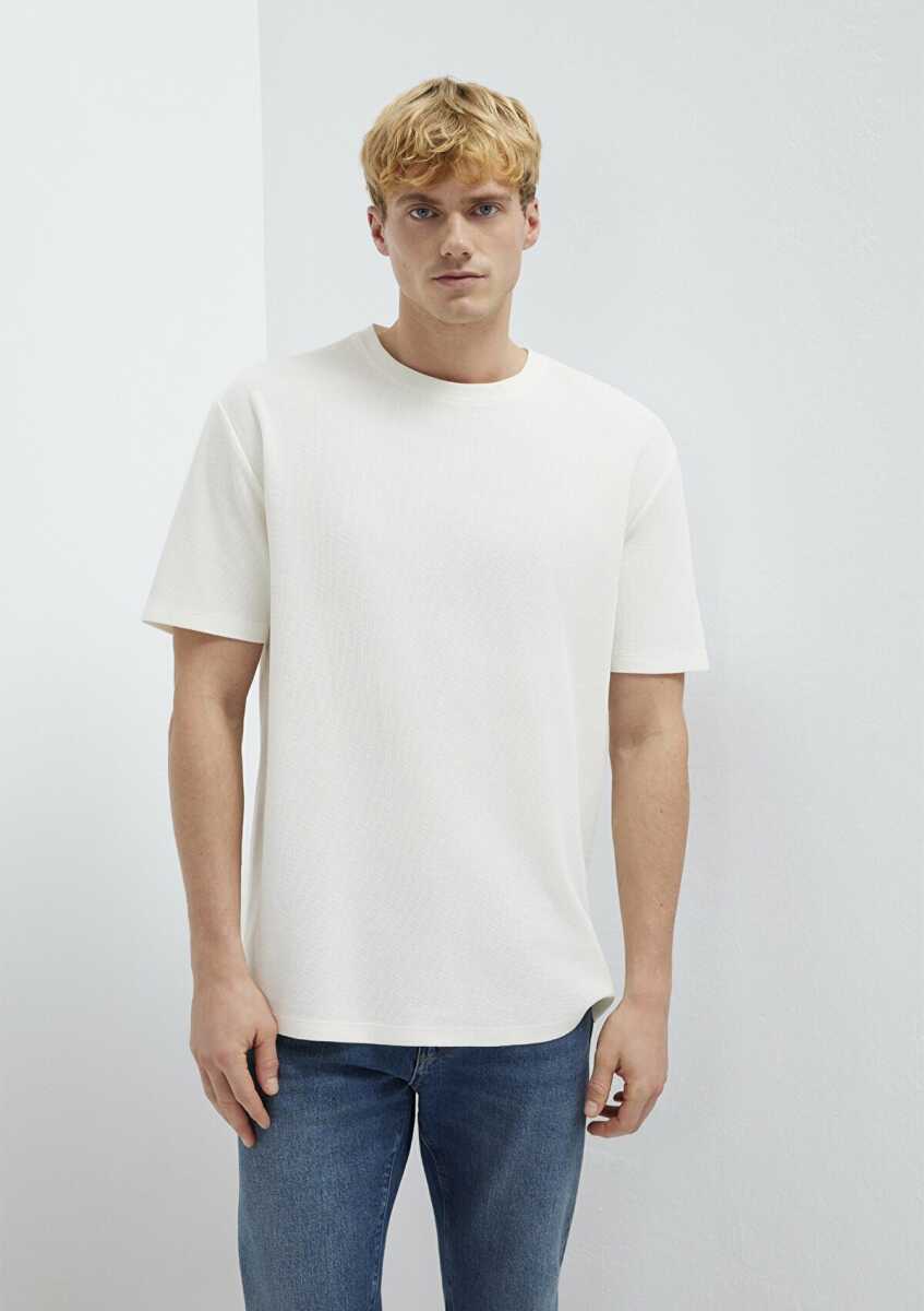 Mavi Ekru Basic Loose Fit Erkek Tişört 0613153-70056 - 3