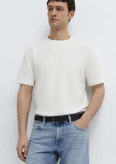 Mavi Ekru Basic Loose Fit Erkek Tişört 0613315-80194 