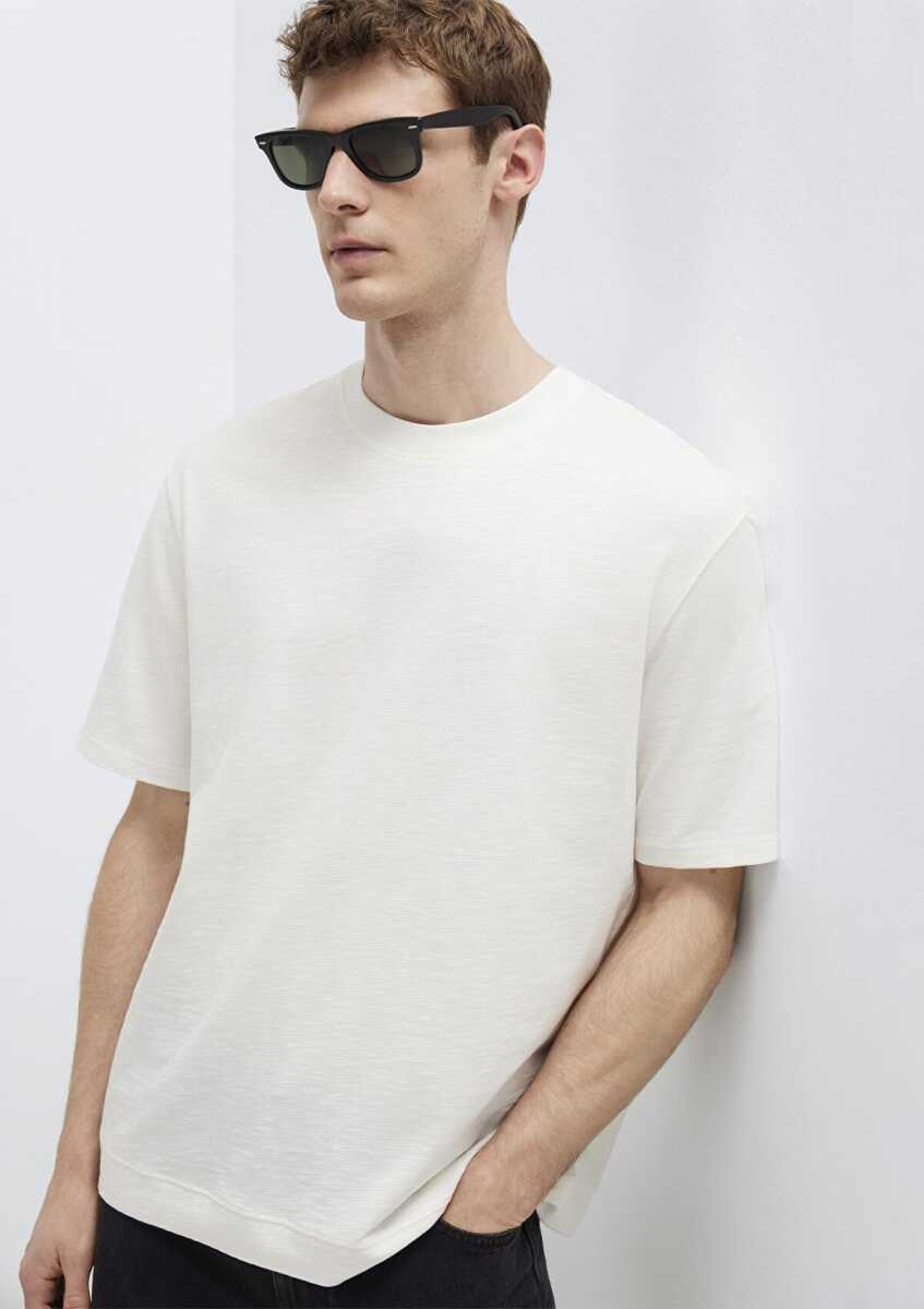 Mavi Ekru Basic Loose Fit Erkek Tişört 0613316-80194