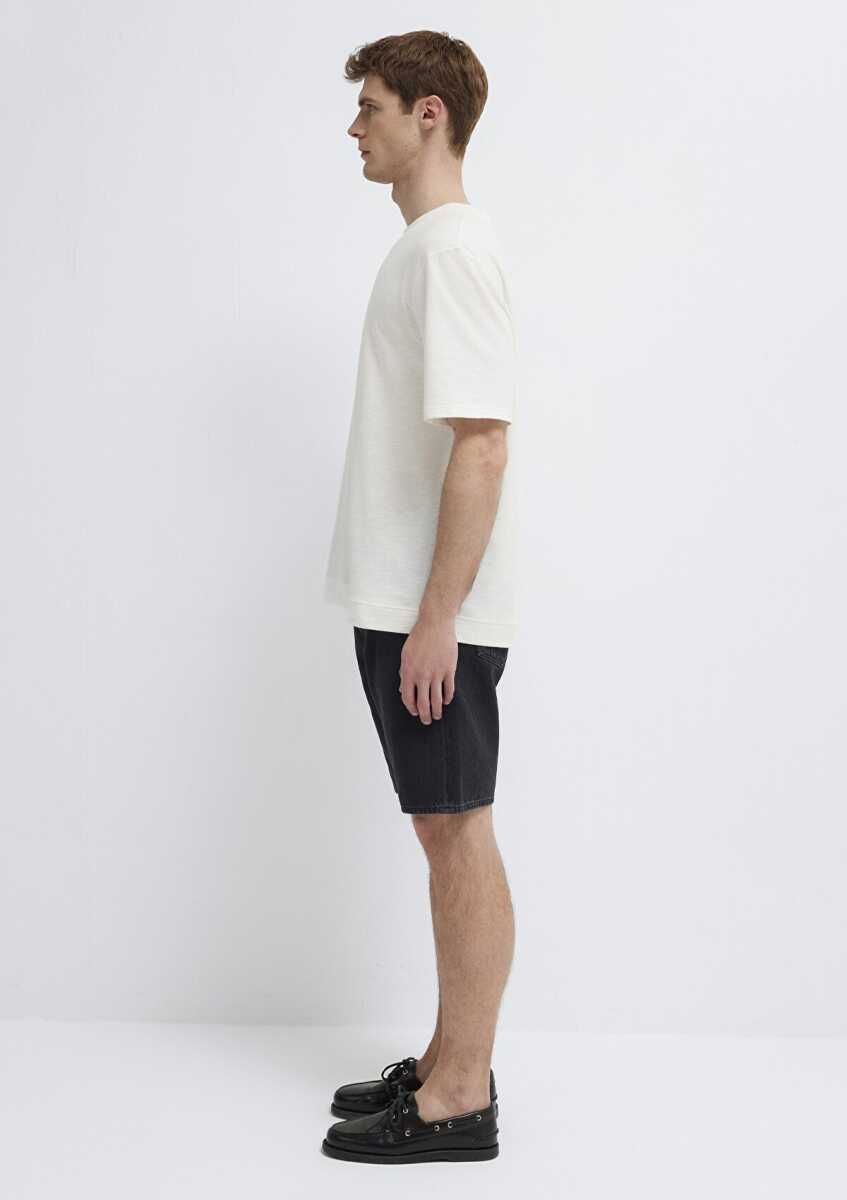 Mavi Ekru Basic Loose Fit Erkek Tişört 0613316-80194 - 5