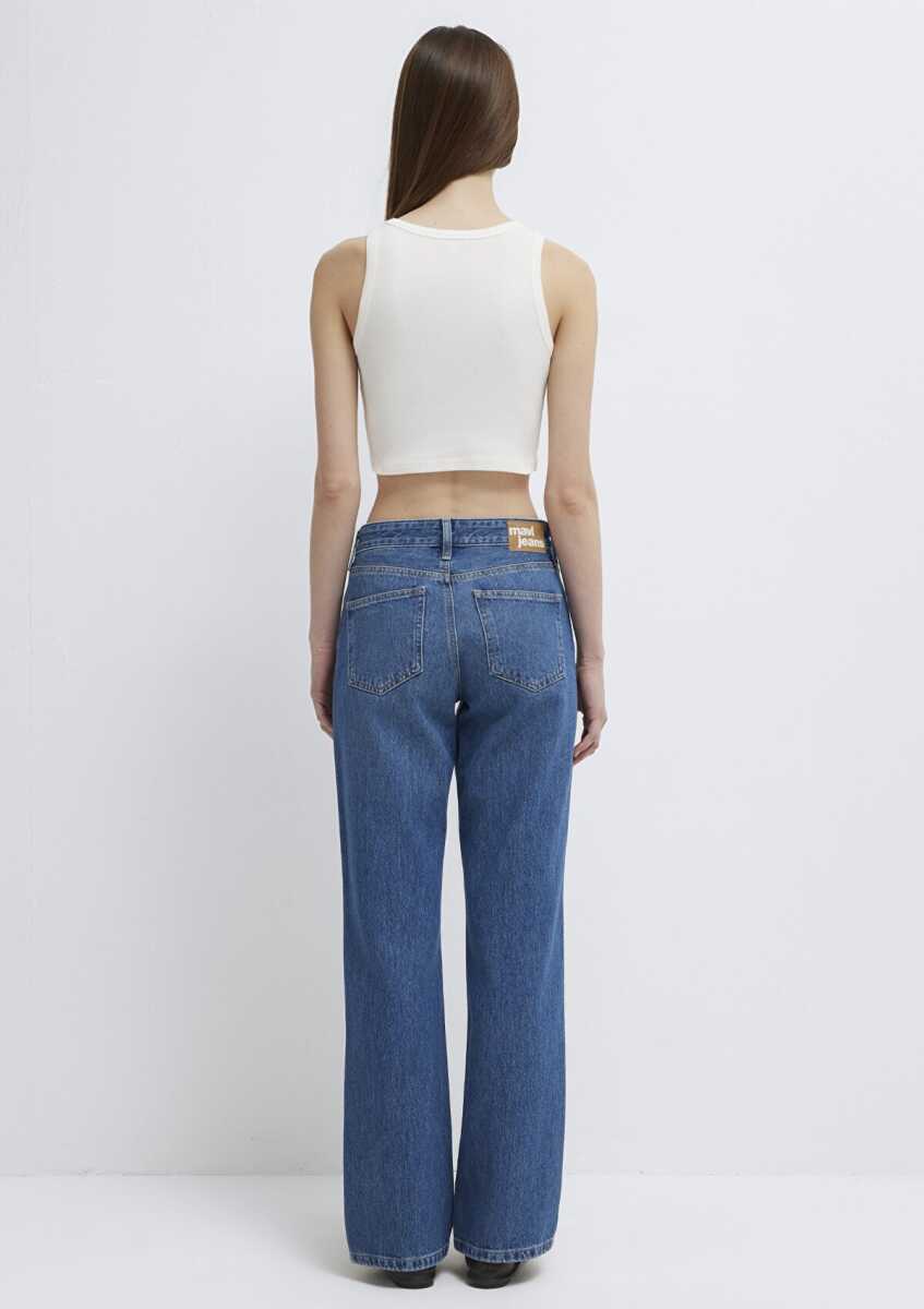 Mavi Ekru Crop Kadın Atlet 1613810-70057 - 6