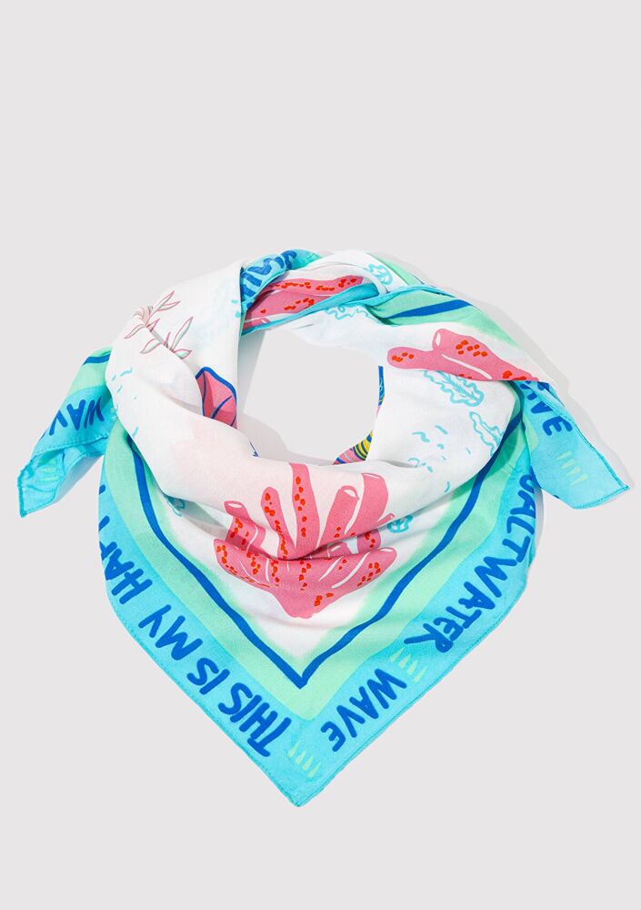 Mavi Ekru Kadın Bandana 1912243-34523 (1)
