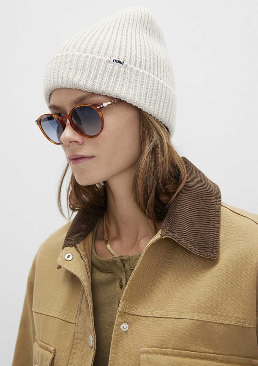 Mavi Ekru Kadın Bere 1910719-70007 - Mavi