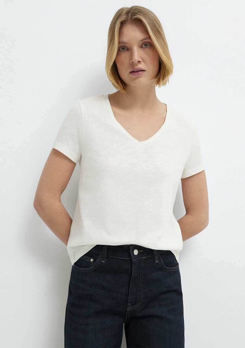 Mavi Ekru Kadın Tişört 1614176-80194 (1)