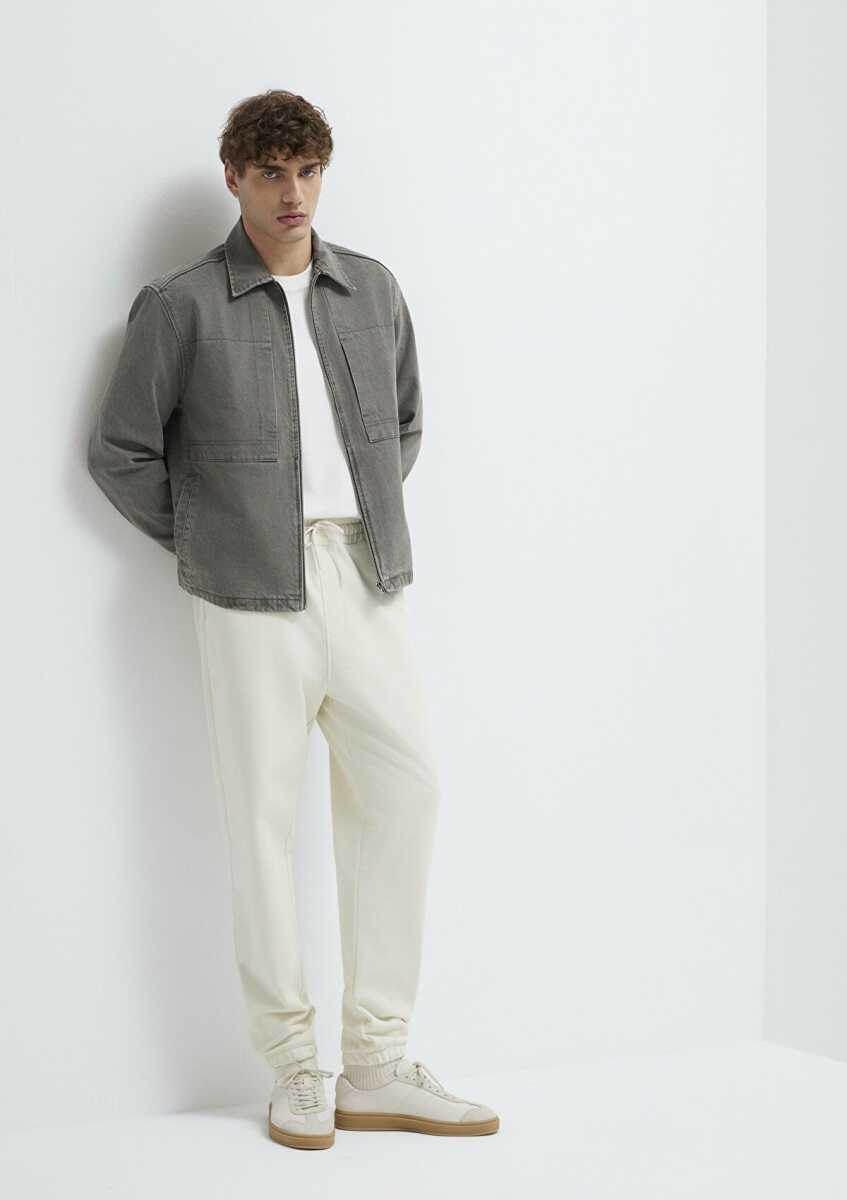 Mavi Ekru Loose Fit Erkek Eşofman Altı 0010505-71610