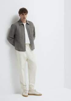 Mavi Ekru Loose Fit Erkek Eşofman Altı 0010505-71610 