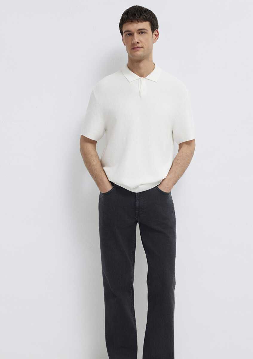 Mavi Ekru Triko Regular Fit Erkek Polo Tişört 0710397-70057 - 2