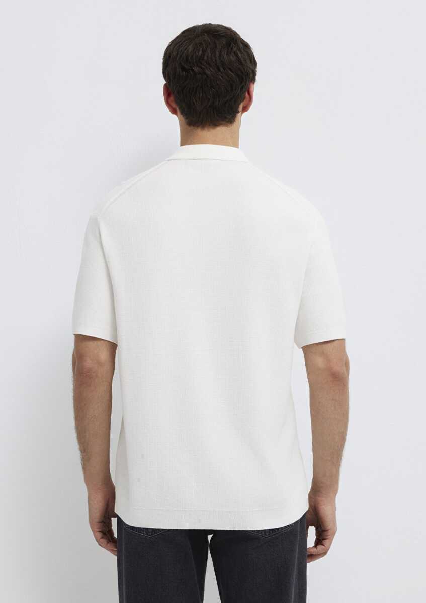 Mavi Ekru Triko Regular Fit Erkek Polo Tişört 0710397-70057 - 5