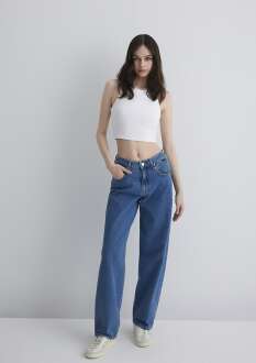 Mavi Ella Mid Indigo Icon Bagg Fit Kadın Jean Pantolon 1011044-89726