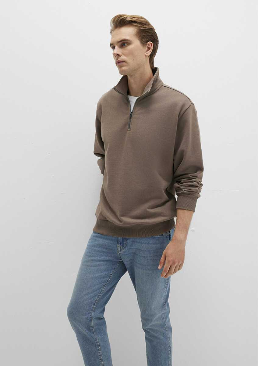 Mavi Fermuarlı Erkek Sweat 0S10419-70380 - 2