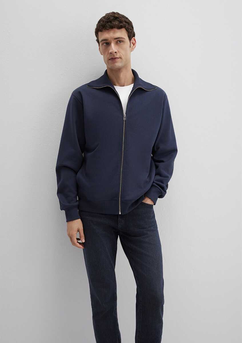 Mavi Fermuarlı Lacivert Loose Fit Erkek Sweat 0S10521-70490 - 3