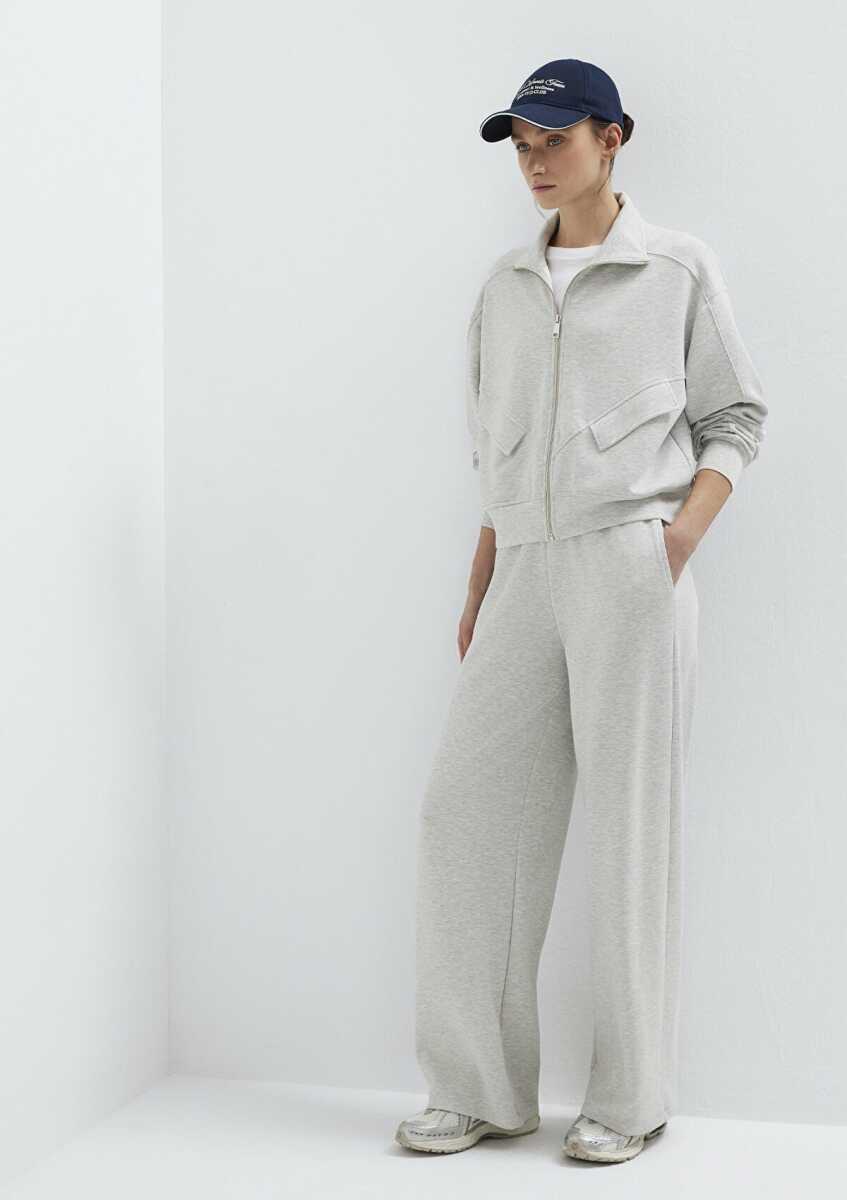 Mavi Geniş Paça Gri Wide Leg Kadın Eşofman Altı 1011177-83096