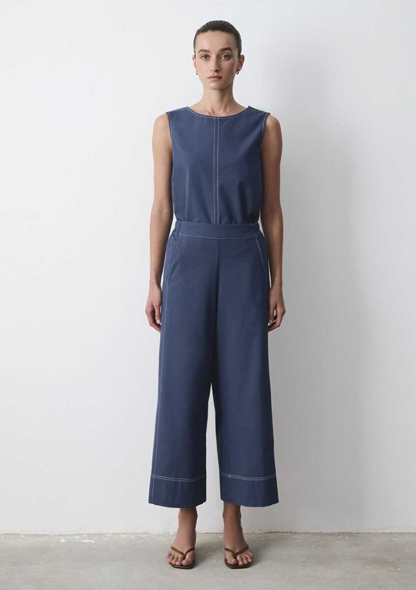 Mavi Geniş Paça Wide Leg Kadın Pantolon 1011187-70756 - 3