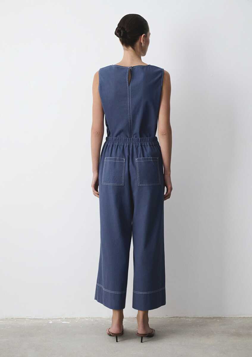 Mavi Geniş Paça Wide Leg Kadın Pantolon 1011187-70756 - 5