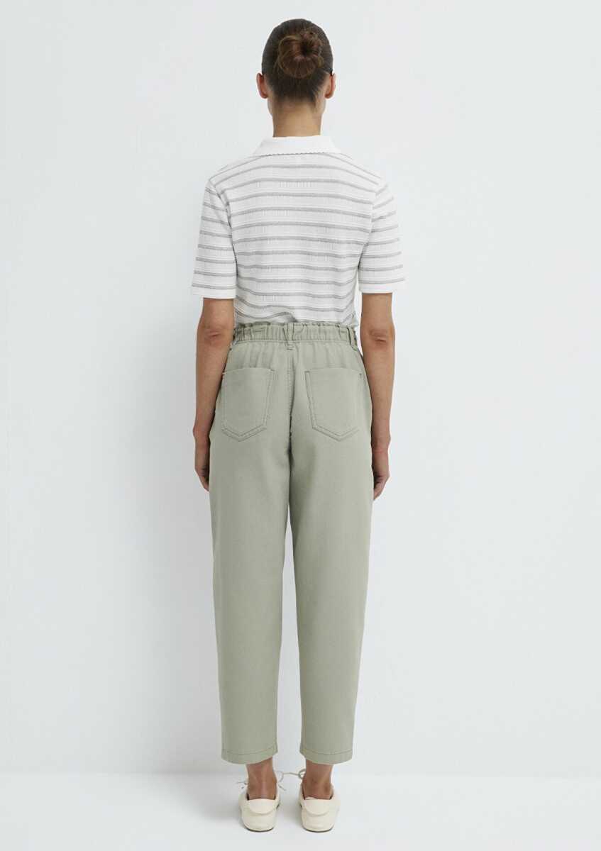 Mavi Gölge Gri Kadın Dokuma Pantolon 1010649-71484 - 5