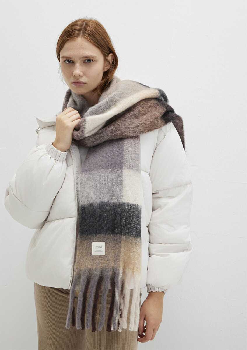 Mavi Gri Kadın Atkı 1913596-24674 - Mavi