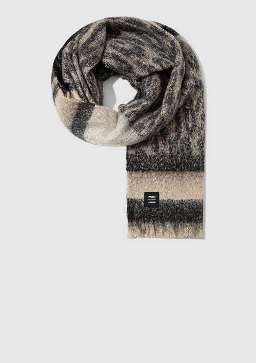 Mavi Gri Kadın Atkı 1913604-24674 - Mavi (1)