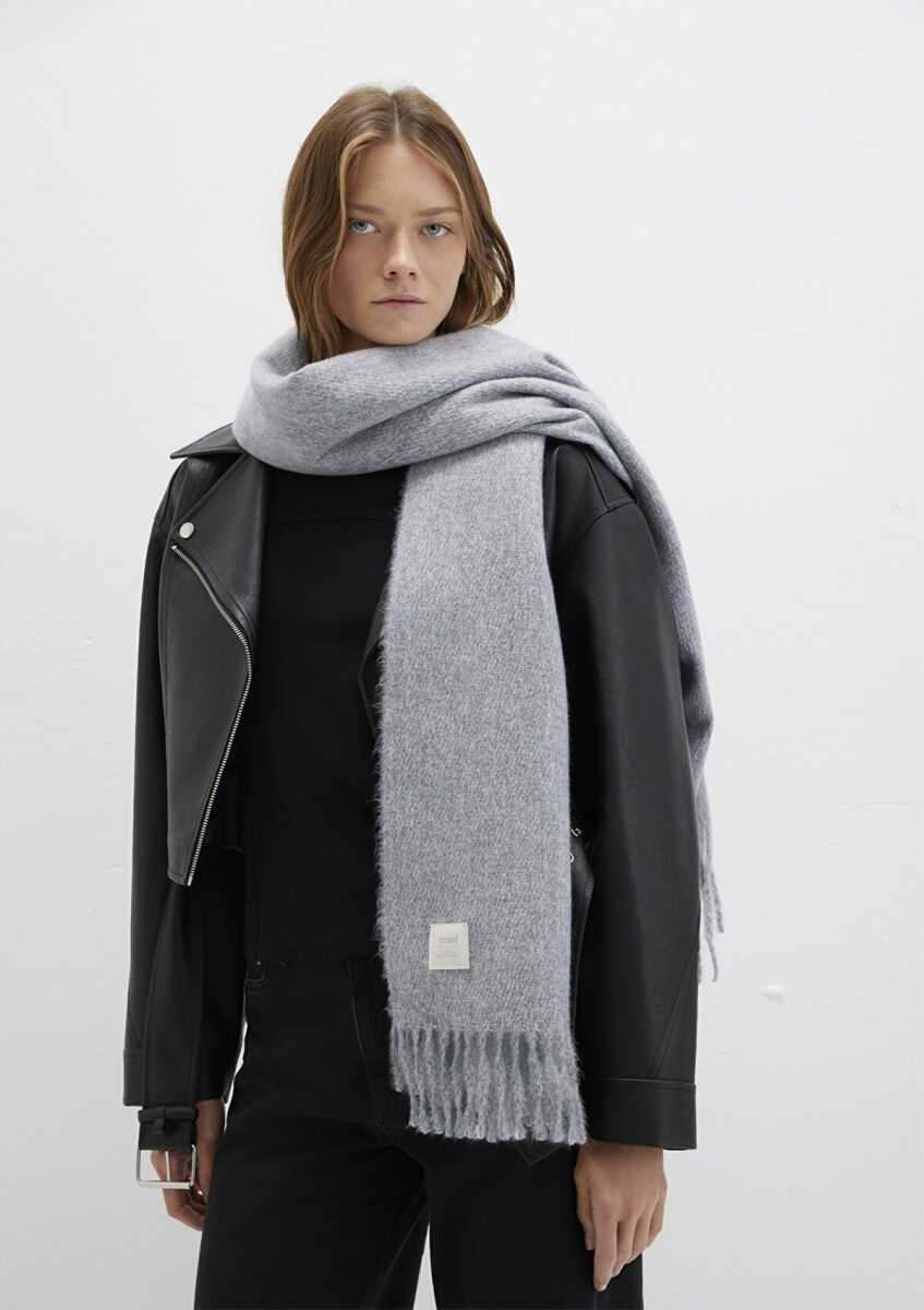 Mavi Gri Kadın Atkı 198940-34320 - Mavi