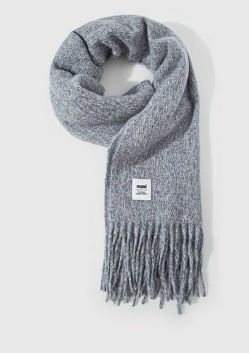 Mavi Gri Kadın Atkı 198940-34320 - Mavi (1)