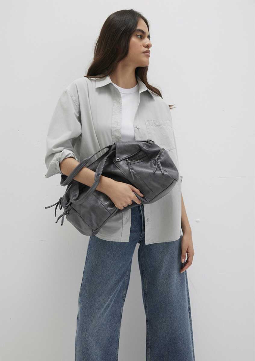 Mavi Gri Kadın Kol Çantası 1912134-24674 - Mavi