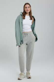 Mavi Gri Melanj Kadın Eşofman Altı 1600430-32175 