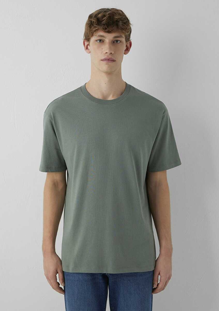 Mavi Haki Basic Loose Fit Erkek Tişört 066249-80692 - 3