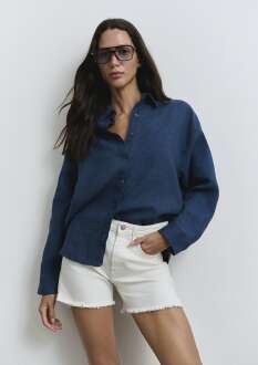 Mavi Heidi 90lar Kırık Beyaz Kadın Jean Şort 1410057-90426