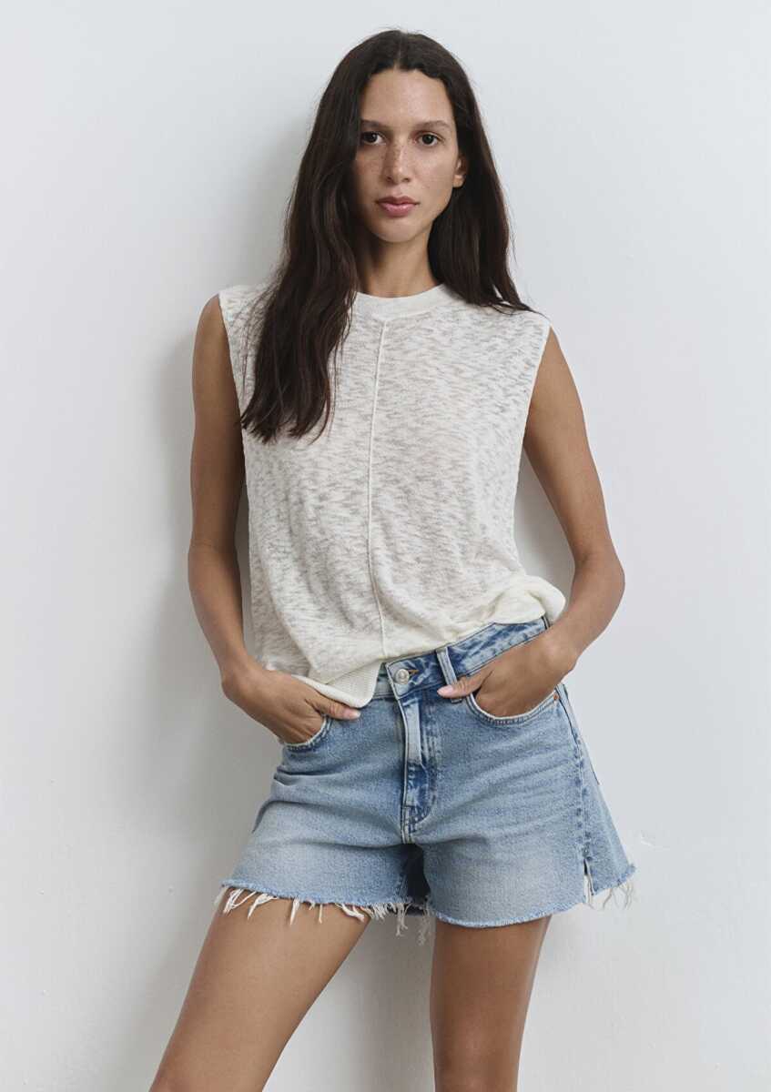 Mavi Heidi 90lar Vintage Açık Mavi Kadın Jean Şort 1410057-89743 - 3