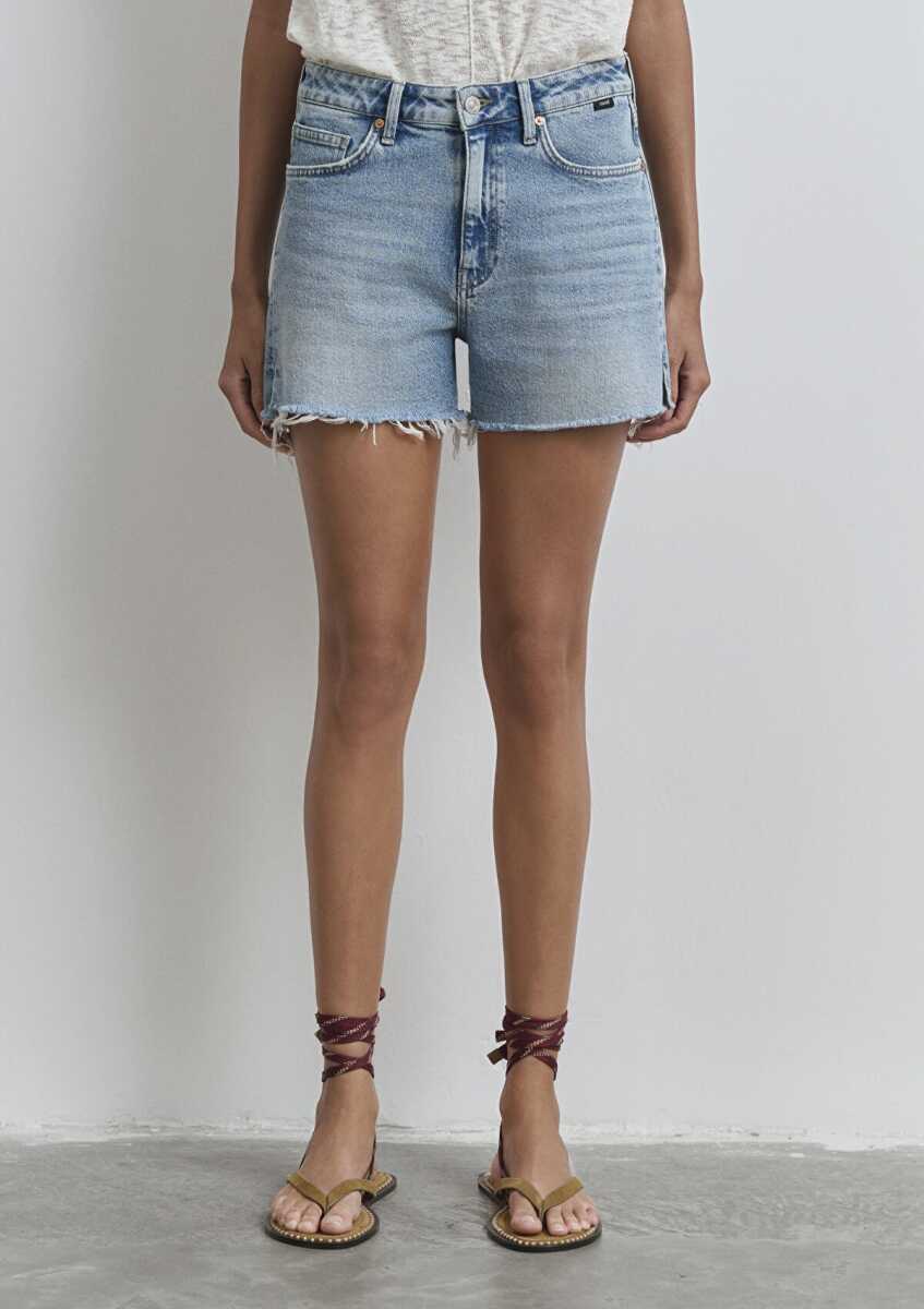 Mavi Heidi 90lar Vintage Açık Mavi Kadın Jean Şort 1410057-89743 - 5
