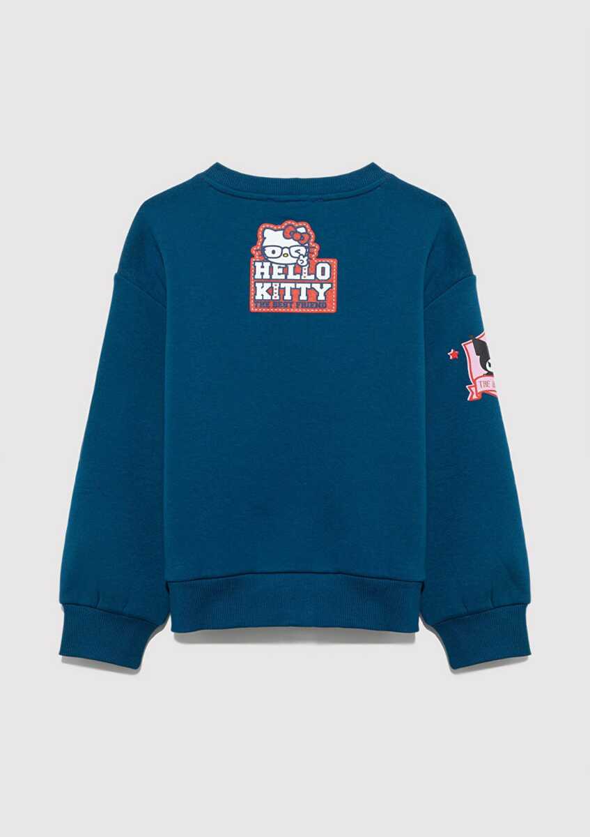 Mavi Hello Kıtty Baskılı Loose Fit Çocuk Sweat 7S10164-89110 - 5