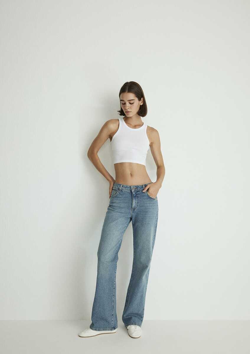 Mavi Ibiza Real Blue Gölgeli Açık Mavi Straigth Fit Kadın Jean Pantolon 1010530-88460