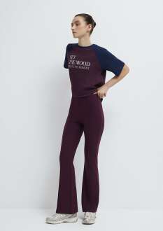 Mavi İspanyol Paça Bordo Kadın Eşofman Altı 1011175-70434 