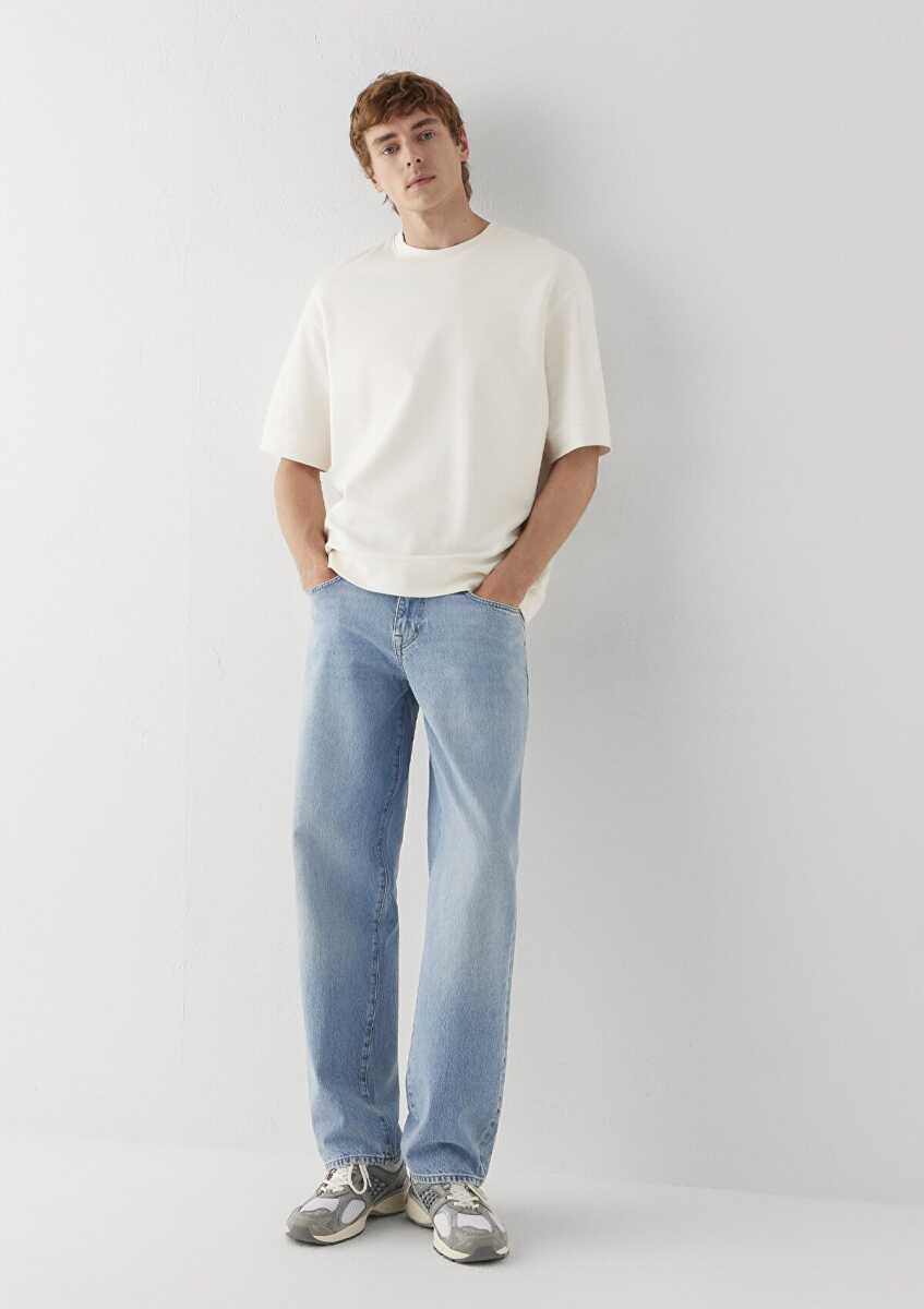 Mavi itte Street Açık Mavi Loose Fit Erkek Jean Pantolon 0010101-A3985