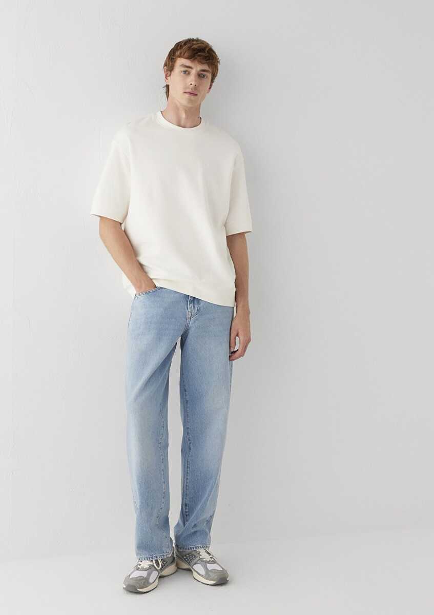 Mavi itte Street Açık Mavi Loose Fit Erkek Jean Pantolon 0010101-A3985 (1)