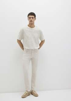 Mavi Jake Ekru Comfort Gabardin Erkek Pantolon 0042222763