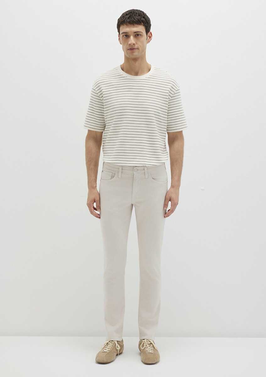 Mavi Jake Ekru Comfort Gabardin Erkek Pantolon 0042222763 - 4