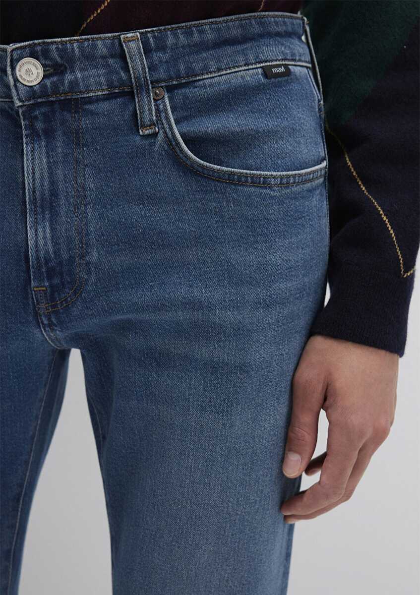 Mavi James Classic Denim Indigo Mavisi Puslu Skınny Erkek Jean Pantolon 0042487697 - 5