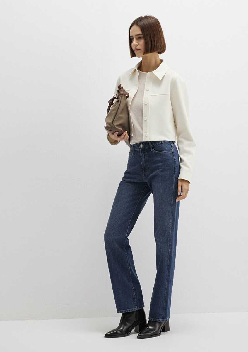 Mavi Jane Classic Denim Gölgeli Koyu Mavi Kadın Jean Pantolon 1010917-91354 - Mavi (1)