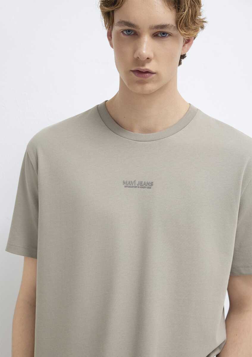 Mavi Jeans Baskılı Bej Loose Fit Erkek Tişört 0613348-70352 (1)