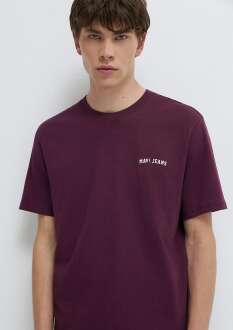 Mavi Jeans Baskılı Bordo Erkek Tişört 0613577-70434 