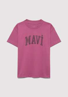 Mavi Jenerik Logo Baskılı Çocuk Tişört 7610385-70651
